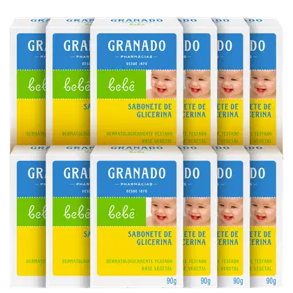Imagem do produto Kit Granado Bebê Glicerina Tradicional - Sabonete em Barra (12 Unidades)