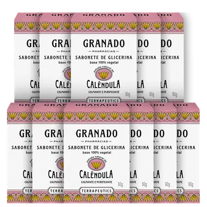 Imagem do produto Kit Granado Terrapeutics Calêndula de Glicerina - Sabonete em Barra (11 Unidades)