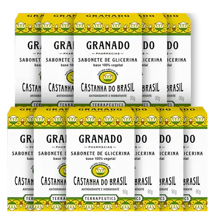 Imagem do produto Kit Granado Terrapeutics Castanha do Brasil de Glicerina - Sabonete em Barra (11 Unidades)