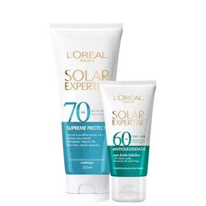 Imagem do produto Kit L'Oréal Paris Solar Expertise FPS70 + FPS60 (2 Produtos)