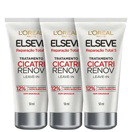 Imagem do produto Kit Elseve L'Oréal Paris Reparação Total 5 Cicatri Renov (3 Unidades)