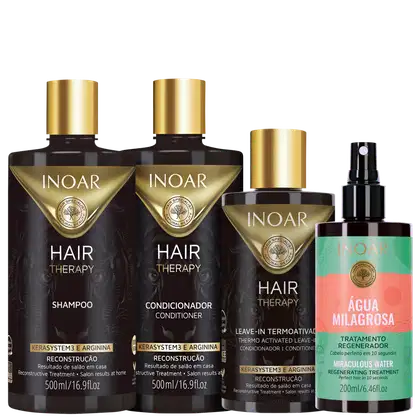 Imagem do produto Kit Inoar Hair Therapy & Spray Água Milagrosa Treatment (4 Produtos)