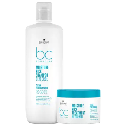 Imagem do produto Kit Schwarzkopf Professional BC Bonacure Clean Performance Moisture Kick Duo Treatment Super (2 Produtos)