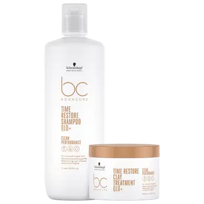 Imagem do produto Kit Schwarzkopf Professional BC Bonacure Clean Performance Time Restore Duo Treatment Super (2 Produtos)