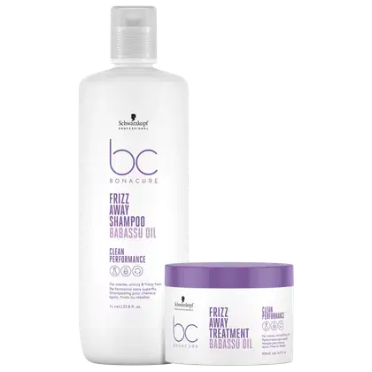 Imagem do produto Kit Schwarzkopf Professional BC Bonacure Clean Performance Frizz Away Duo Treatment Super (2 Produtos)