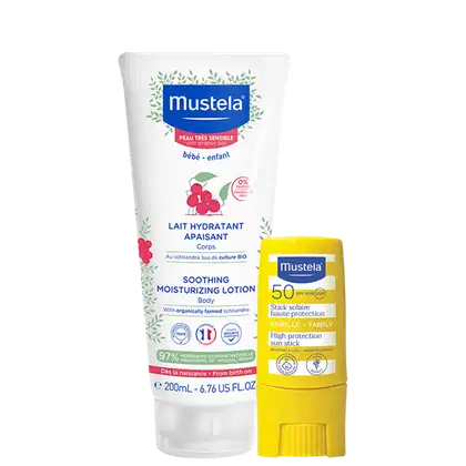 Imagem do produto Kit Mustela Stick FPS50 + Bébé Soothing (2 Produtos)