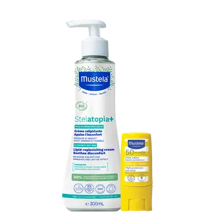 Imagem do produto Kit Mustela Stick FPS50 + Stelatopia (2 Produtos)