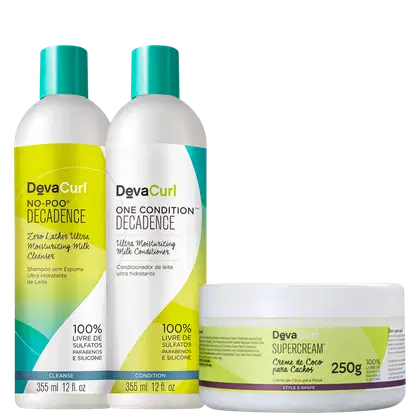 Imagem do produto Kit Deva Curl para Cabelos Crespos (3 Produtos)