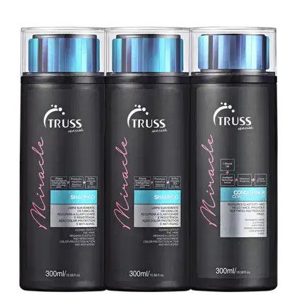 Imagem do produto Kit TRUSS Miracle Double Shampoo Trio (3 Produtos)