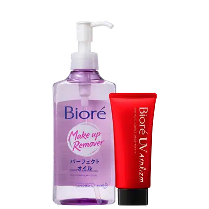 Imagem do produto Kit Bioré Make Up Remover UV Athlizm FPS50 (2 Produtos)