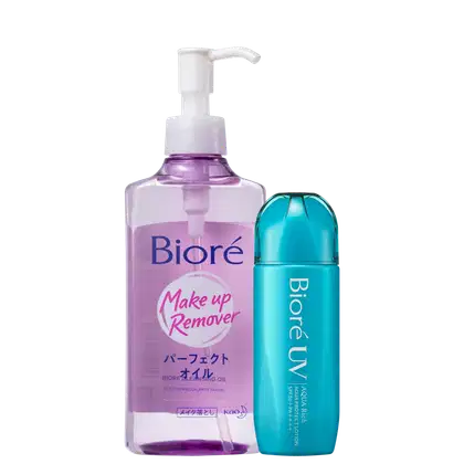 Imagem do produto Kit Bioré Make Up Remover UV Aqua Rich FPS50 (2 Produtos)