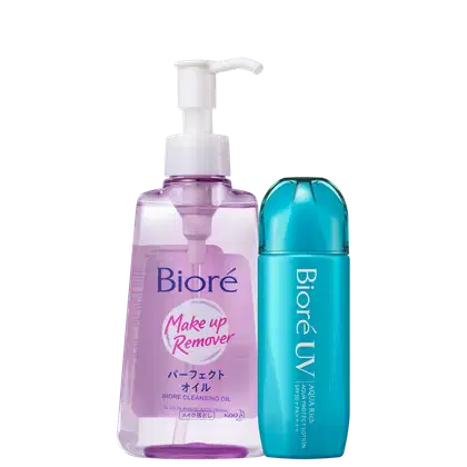 Imagem do produto Kit Bioré Make Up Remover UV Aqua Rich FPS50 Travel (2 Produtos)