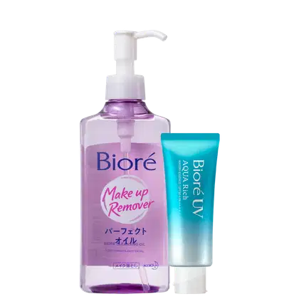 Imagem do produto Kit Bioré UV Aqua Rich Watery Essence Make Up Remover FPS50 (2 Produtos)