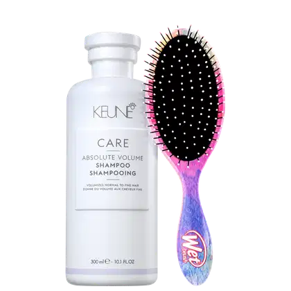 Imagem do produto Kit Beleza na Web Keune Absolute Volume e Wet Brush Detangler (2 Produtos)