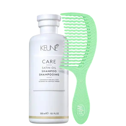 Imagem do produto Kit Beleza na Web Keune Care Satin Oil e Wet Brush Go Green (2 Produtos)
