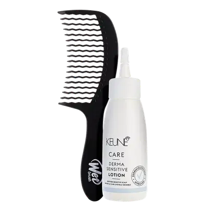 Imagem do produto Kit Beleza na Web Keune Care Derma Sensitive Lotion e Wet Brush Detangling Comb (2 Produtos)