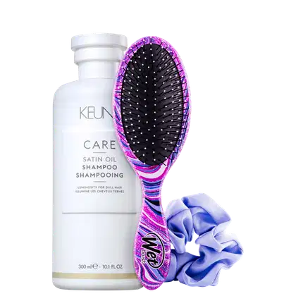 Imagem do produto Kit Beleza na Web Keune Care Satin Oil e Wet Brush Swirt Style II (3 Produtos)