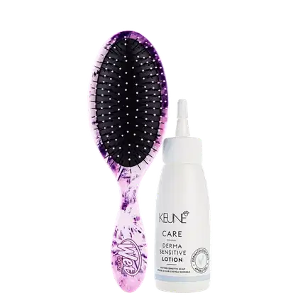 Imagem do produto Kit Beleza na Web Keune Care Derma Sensitive Lotion e Wet Brush Original Detangler (2 Produtos)