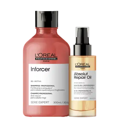 Imagem do produto Kit L'Oréal Professionnel Serie Expert Absolut Repair Oil Inforcer Duo (2 Produtos)