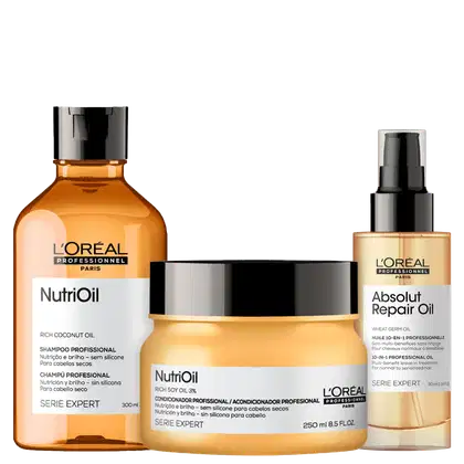 Imagem do produto Kit L'Oréal Professionnel Serie Expert Absolut Repair Oil NutriOil Trio (3 Produtos)