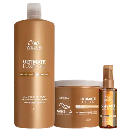 Imagem do produto Kit Wella Professionals Ultimate Luxe Oil Salon Trio (3 Produtos)
