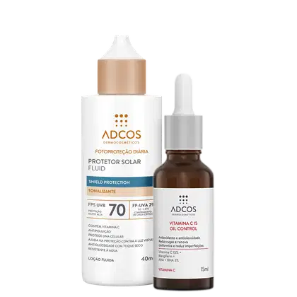 Imagem do produto Kit Adcos Proteção Diária Tonalizante + Vitamina C 15 (2 Produtos)
