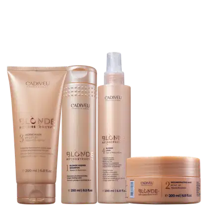 Imagem do produto Kit Cadiveu Blonde Reconstructor Tratamento Home Care (4 Produtos)