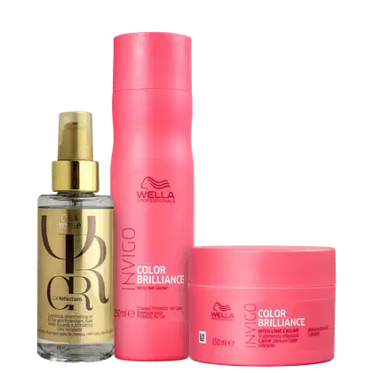 Imagem do produto Kit Wella Professionals Invigo Color Brilliance Oil Reflections Trio de Cuidados (3 Produtos)