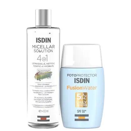 Imagem do produto Kit ISDIN Limpeza e Proteção Fusion Water (2 Produtos)