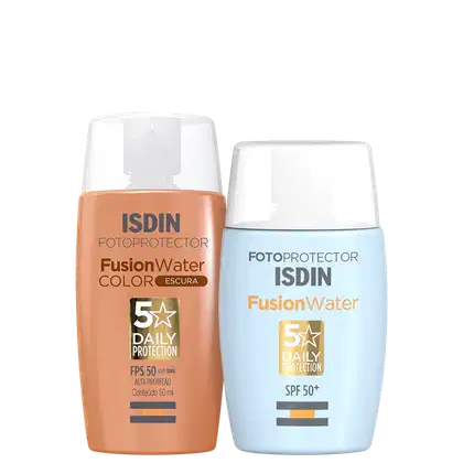 Imagem do produto Kit ISDIN Fusion Water 5 Stars Color Escura (2 Produtos)