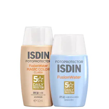 Imagem do produto Kit ISDIN Fusion Water 5 Stars Color Clara (2 Produtos)