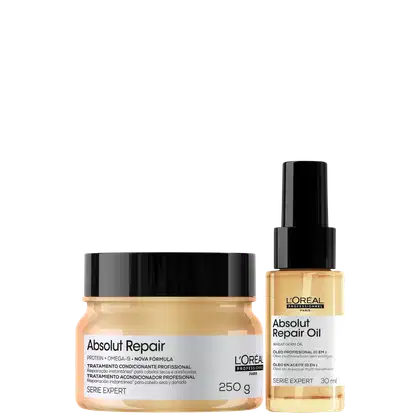 Imagem do produto Kit L'Oréal Professionnel Serie Expert Absolut Repair Omega-9 Duo Treatment (2 Produtos)