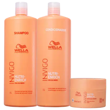 Imagem do produto Kit Wella Professionals Invigo Nutri-Enrich Triplo Salon (3 Produtos)