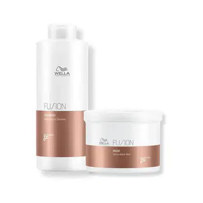 Imagem do produto Kit Wella - Shampoo 1L e Máscara 500ml Fusion