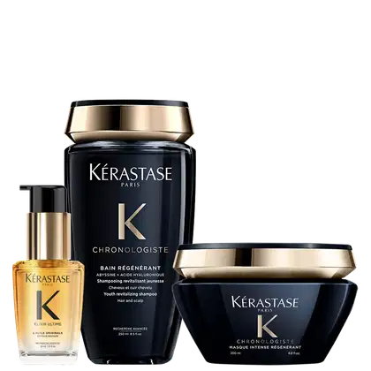 Imagem do produto Kit Kérastase Chronologiste Elixir Ultime L'Huile Originale Travel Size Trio (3 Produtos)
