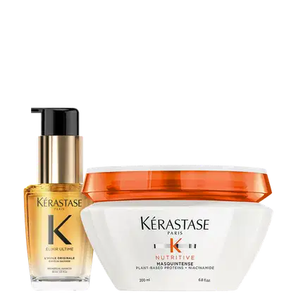 Imagem do produto Kit Kérastase Nutritive Masque Elixir Ultime L'Huile Originale Travel Size (2 Produtos)