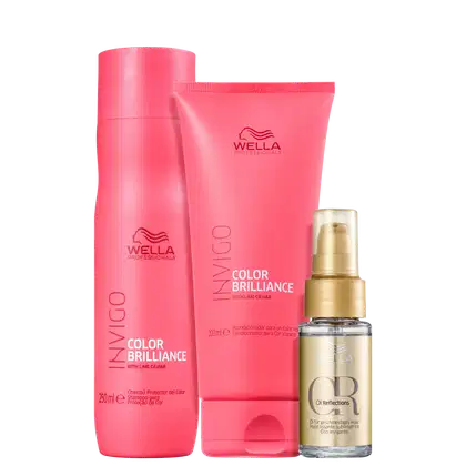 Imagem do produto Kit Wella Professionals Invigo Color Brilliance + Oil Reflections Trio Shine (3 Produtos)