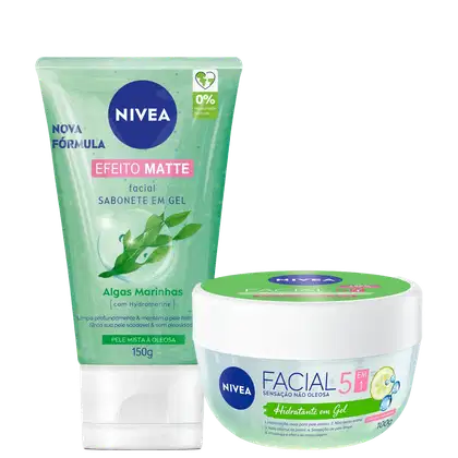 Imagem do produto Kit NIVEA Efeito Matte Ácido Hialurônico e Pepino (2 Produtos)