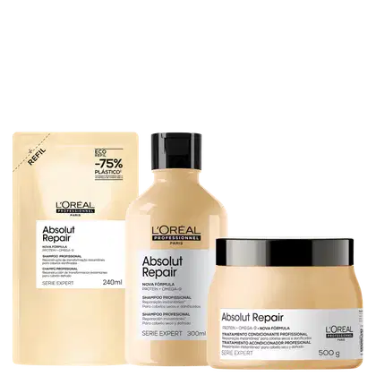 Imagem do produto Kit L'Oréal Professionnel Absolut Repair Reconstrução (3 Produtos)