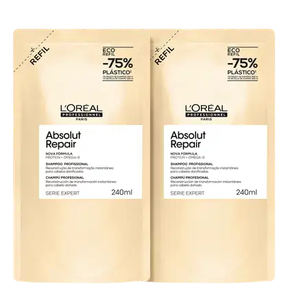Imagem do produto Kit L'Oréal Professionnel Absolut Repair Omega-9 + Protein Refil Shampoo (2 Unidades)