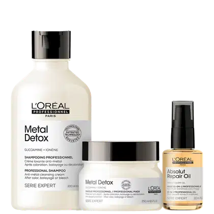 Imagem do produto Kit L'Oréal Professionnel Metal Detox + Absolut Repair Oil (3 Produtos)