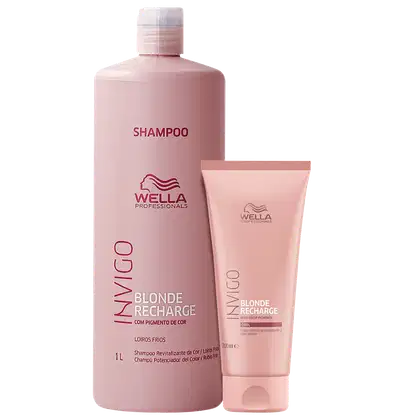 Imagem do produto Kit Wella Professionals Invigo Blonde Recharge Duo Treatment (2 Produtos)