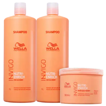 Imagem do produto Kit Wella Professionals Invigo Nutri-Enrich Power Salon (3 Produtos)