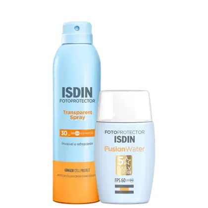 Imagem do produto Kit ISDIN Fotoprotector Fusion Water FPS 60 + Transparent Spray FPS 30 (2 Produtos)