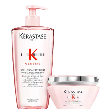 Kit com shampoo e máscara Genesis da marca Kerastáse.