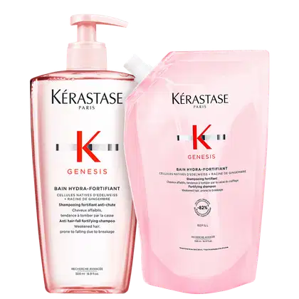 Kit com shampoo e refil Genesis, da marca Kerastase.