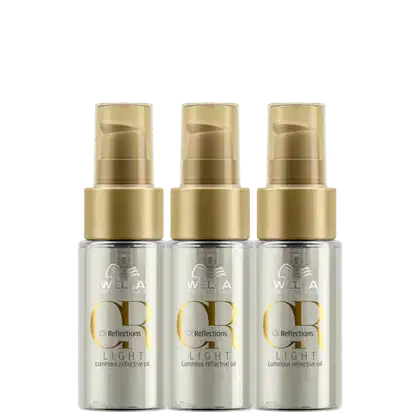 Kit Wella Professionals Oil Reflections Light  Triplo Shine, com três unidades do óleo capilar Oil Reflections Light