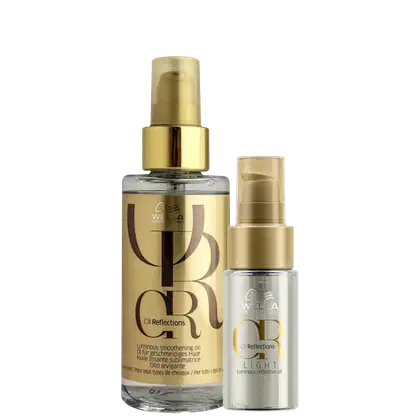 Kit Wella Professionals Oil Reflections Super + Light, com dois óleos, na versão original e light