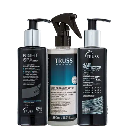 Imagem do produto Kit TRUSS Hair Protector Night Spa Uso Obrigatório (3 Produtos)