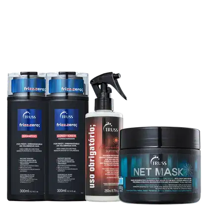 Imagem do produto Kit TRUSS Frizz Zero Net Miracle Summer (4 Produtos)